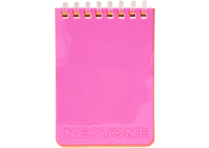 Блокнот на мягком гребне BG Neotone А7, 75×105 мм, 80 л., без графления, розовый