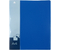 Папка пластиковая на 2-х кольцах «Бюрократ», толщина пластика 0,7 мм, синяя