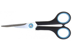 Ножницы канцелярские OfficeSpace, 160 мм, ручки черные с синим Ножницы канцелярские OfficeSpace, 160 мм, ручки черные с синим