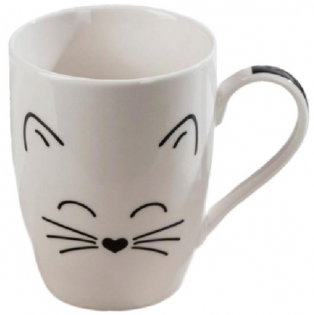 Кружка фарфоровая Sima-Land, 350 мл, «Белый кот»