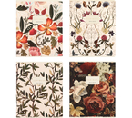 Тетрадь общая А5, 48 л. на скобе Bruno Visconti Bloom Flowers, 165×203 мм, клетка, ассорти