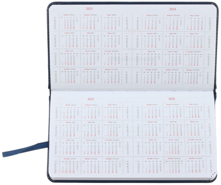 Еженедельник датированный карманный на 2023 год OfficeSpace Nebraska, 90*170 мм, 64 л., синий