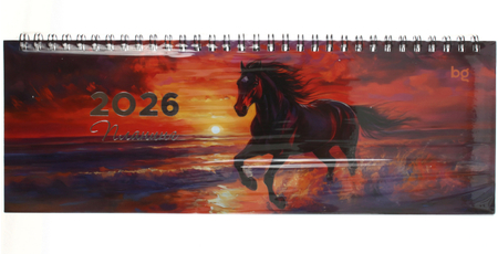 Планинг датированный на гребне на 2026 год BG, 285*100 мм, 64 л., «Символ года»