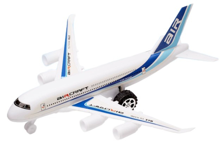 Самолёт инерционный «Пассажирский», 12*4,5*26 см