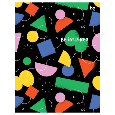 Тетрадь общая А5, 120 л. на кольцах BG, 165*215 мм, клетка, «Вдохновение»