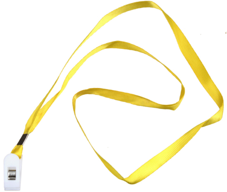 Тесьма для бейджа, 40*1 см, желтая