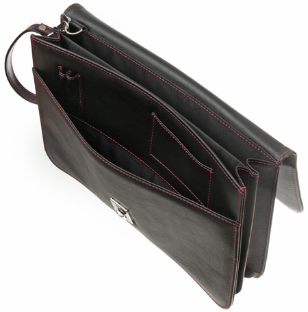 Папка деловая «Малс» 120, 360*250*30 мм, черная (красная нить) Папка деловая «Малс» 120, 360*250*30 мм, черная (красная нить)