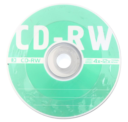 Компакт-диск CD-RW Data Standard, 4-12x, 50 шт., туба (цена за 50 шт.)