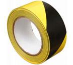 Клейкая лента для разметки пола, 50 мм×33 м, черно-желтая Клейкая лента для разметки пола, 50 мм×33 м, черно-желтая