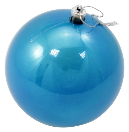 Набор шаров новогодних (пластик), диаметр 10 см, 4 шт., «Жемчужная капель», бирюзовые Набор шаров новогодних (пластик), диаметр 10 см, 4 шт., «Жемчужная капель», бирюзовые