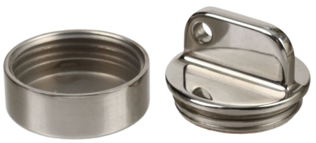 Оснастка металлическая «Брелок» для круглых печатей, для клише печати ø25 мм (без подушки)