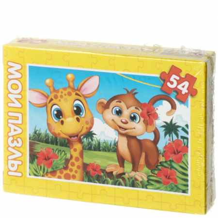 Пазлы детские «Мои пазлы», 54 элемента, «Веселые приключения» Пазлы детские «Мои пазлы», 54 элемента, «Веселые приключения»