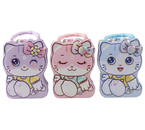 Копилка металлическая с замком Sima-Land, 7×12×16 см, «Милая кошечка», ассорти