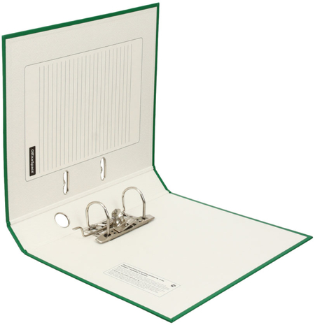 Папка-регистратор OfficeSpace с односторонним бумвиниловым покрытием, корешок 50 мм, зеленый Папка-регистратор OfficeSpace с односторонним бумвиниловым покрытием, корешок 50 мм, зеленый