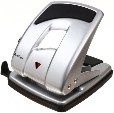 Дырокол Berlingo Ultra, 140*110 мм, 40 л., серебристый