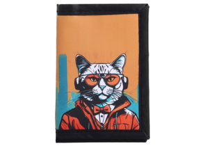 Кошелек текстильный на липучке Sima-Land, 8×1×12 см, «Кот в городе» Кошелек текстильный на липучке Sima-Land, 8×1×12 см, «Кот в городе»