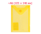 Папка-конверт пластиковая на кнопке Brauberg Small-Size А6, толщина пластика 0,18 мм, желтая