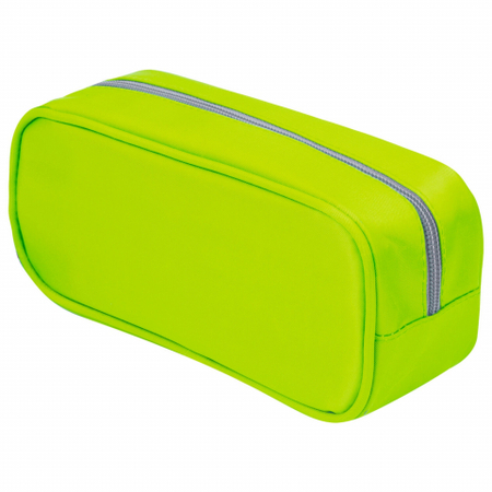 Пенал-косметичка однокамерный Brauberg King Size, 200*80*90 мм, Neon Green