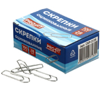 Скрепки проволочные Profit, 28 мм, 100 шт., треугольные, оцинкованные