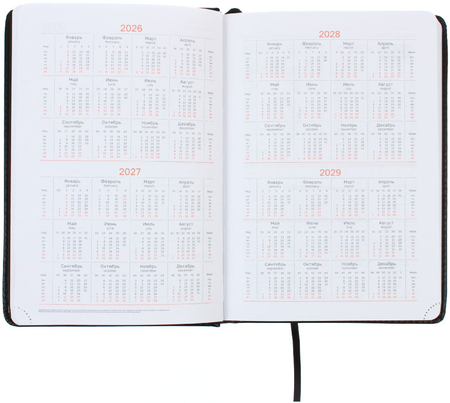 Ежедневник датированный на 2026 год BG Nebraska (А5), 145*210 мм, 176 л., черный Ежедневник датированный на 2026 год BG Nebraska (А5), 145*210 мм, 176 л., черный