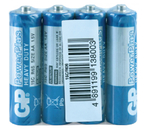 Батарейки солевые GP PowerPlus, AA, R6, 1.5V, 4 шт.
