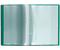 Папка пластиковая на 20 файлов inФормат, толщина пластика 0,5 мм, зеленая