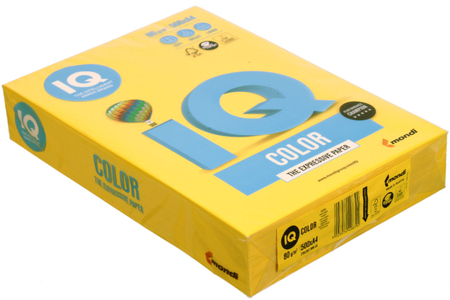 Бумага офисная цветная IQ Color, А4 (210*297 мм), 80 г/м2, 500 л., горчичный Бумага офисная цветная IQ Color, А4 (210*297 мм), 80 г/м2, 500 л., горчичный