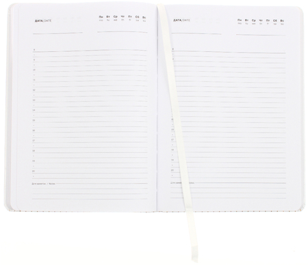 Ежедневник недатированный BG Minimal White (А5), 150*210 мм, 136 л., белый Ежедневник недатированный BG Minimal White (А5), 150*210 мм, 136 л., белый