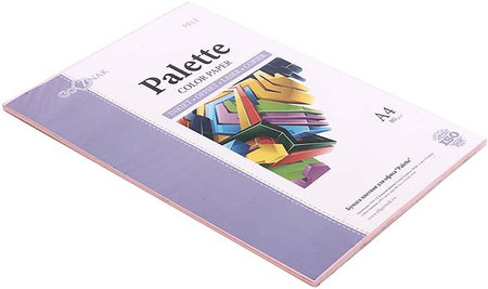 Бумага офисная цветная Palette Pastel, А4 (210*297 мм), 80 г/м2, пастель, 50 л., розовая
