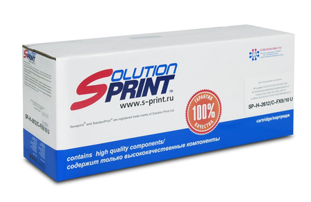 Тонер-картридж Solution Print SP-H-2612/C-FX9/10 U, черный, ресурс 2000 страниц Тонер-картридж Solution Print SP-H-2612/C-FX9/10 U, черный, ресурс 2000 страниц