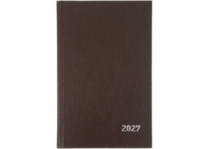 Ежедневник датированный на 2027 год BG (бумвинил), 135×205 мм, 168 л., коричневый