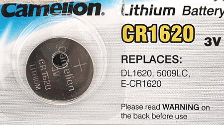 Батарейка литиевая дисковая Camelion Lithium , CR1620, 3V