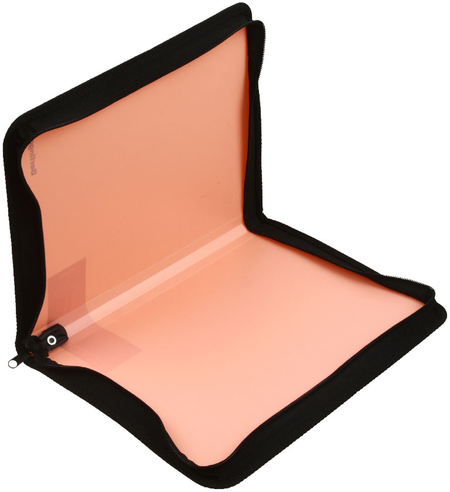 Папка пластиковая на молнии Berlingo Instinct, толщина пластика 0,5 мм, фламинго