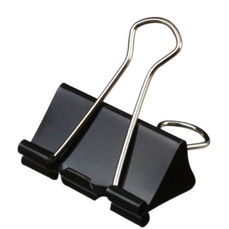 Зажим для бумаг Attache Economy, 41 мм, до 200 л., черный