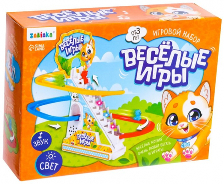 Набор игровой «Весёлые игры», «Котята на лесенке», 3+ Набор игровой «Весёлые игры», «Котята на лесенке», 3+