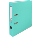 Папка-регистратор Deli «Эко» с односторонним ПВХ-покрытием, корешок 50 мм, бирюзовый
