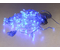 Гирлянда-бахрома электрическая, 3*0,5 м, 120 лампочек, синие лампочки, прозрачный провод