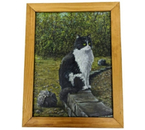 Картина «Кот» (Джонс А.С.), 40×30 см, холст, масло (живопись)