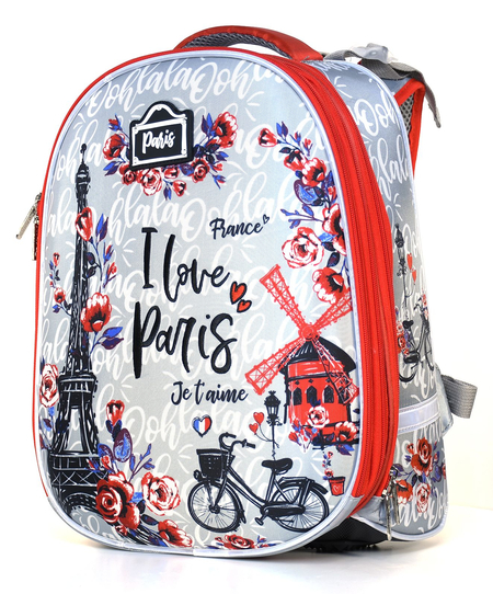 Рюкзак школьный Schoolformat Ergonomic+ 17L, 300*380*180 мм, I Love Paris