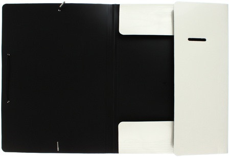 Папка пластиковая на резинке «Бюрократ» Deluxe, толщина пластика 0,7 мм, молочная