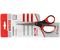 Ножницы канцелярские Berlingo Office Soft, 165 мм, ручки черные с красным