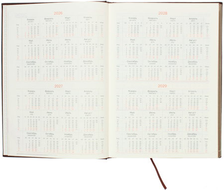 Ежедневник датированный на 2026 год BG Dallas (А4), 210*297 мм, 176 л., коричневый Ежедневник датированный на 2026 год BG Dallas (А4), 210*297 мм, 176 л., коричневый