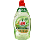 Средство для мытья посуды Fairy Pure&Clean, 450 мл, «Бергамот и Имбирь»
