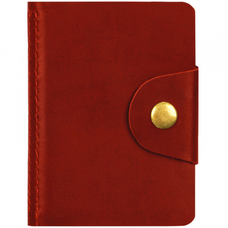 Визитница карманная OfficeSpace, 70*100 мм, 1 карман, 18 листов, красная