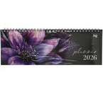 Планинг датированный на гребне на 2026 год BG, 285×100 мм, 64 л., «Цветочный принт»