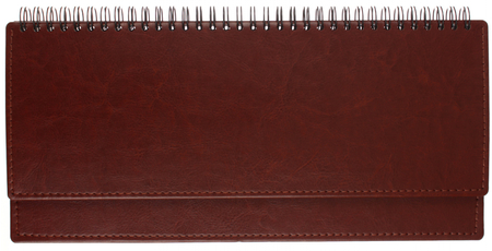 Планинг датированный на гребне на 2026 год Agenda, 303*150 мм, 60 л., коричневый