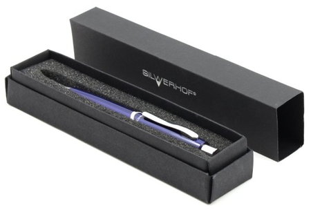 Ручка подарочная шариковая Silwerhof Welle, корпус синий