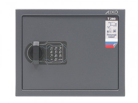 Мебельный сейф Aiko серии Т с электронным замком, T-280-EL: 24,7 л, 1 полка