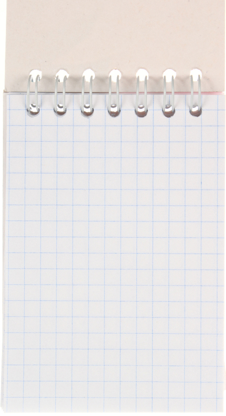 Блокнот на гребне А7, 70*100 мм, 48 л., клетка, «Цветы»