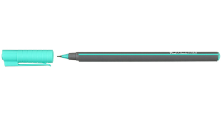 Ручка шариковая одноразовая Attache Meridian, корпус серый с бирюзовым, стержень синий